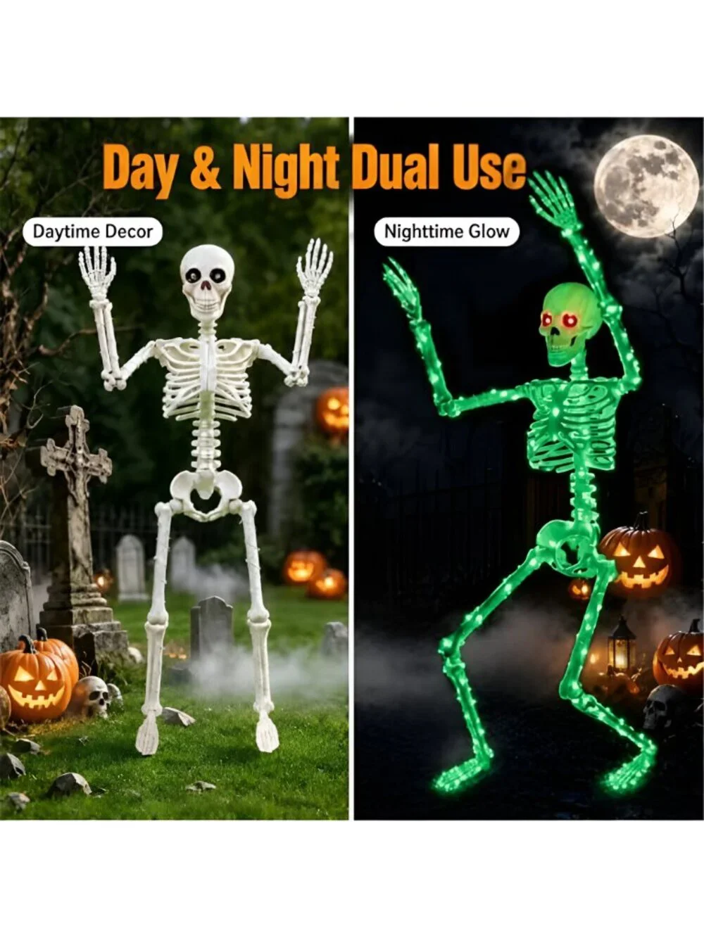 Halloween Decorations Outdoor Skeletons Set - 2 Pack 36